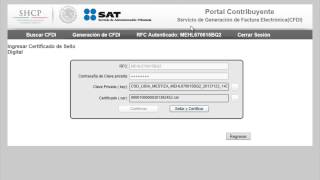 Factura Electrónica Página del SAT Parte II [upl. by Gunzburg]