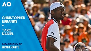 Christopher Eubanks v Taro Daniel Highlights  Australian Open 2024 First Round [upl. by Nhoj556]