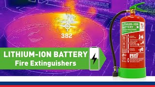 Jactone 9 litre Lithiumion Battery Fire Extinguisher using FIREBLOCK LITHIUM Gel [upl. by Marti421]