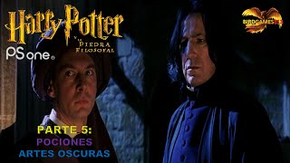 HARRY POTTER Y LA PIEDRA FILOSOFAL PARTE 5 CLASE DE POCIONES Y DEFENSA CONTRA LAS ARTES OSCURAS [upl. by Acemahs]