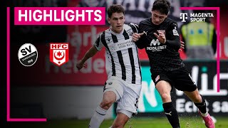 SV Sandhausen  Hallescher FC  Highlights 3 Liga  MAGENTA SPORT [upl. by Aenehs]