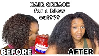 Hair grease THE BEST BLOW OUT heat protectant  REALLY [upl. by Ylirama]