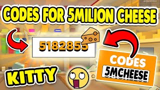 ALL 4 NEW ROBLOX KITTY CODES FOR 5 MILLION CHEESE 🐱 SEPTEMBER 2020 CODES OF KITTY CHAPTER 5🧀 [upl. by Iglesias261]