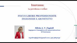 Capitolo 8  Focus Libere Professioniste Ingegnere e Architetto [upl. by Demetria]