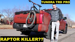 Heres Why Youd Buy a Tundra TRD Pro Over a Raptor  2024 Toyota Tundra TRD Pro Review [upl. by Enirbas]