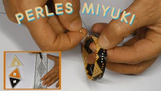 DIY  Bracelet Bangle Peyote Circulaire [upl. by Sible801]