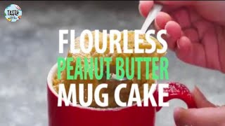 Flourless Peanut Butter Mug 🍰 Cake by Tasty Food Recipe [upl. by Geier]