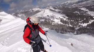 Ski Kirkwood The Wall Main Cornice 42022 [upl. by Morocco]