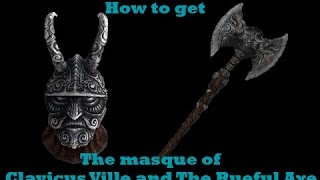 Skyrim Remastered How to get The Rueful Axe and Masque of Clavicus Ville [upl. by Ivatts]