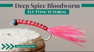 Deep Spice Bloodworm  Fly Tying Tutorial [upl. by Yemerej]