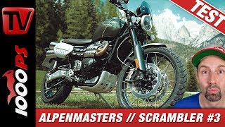 Triumph Scrambler 1200 XC Test  Alpenmasters Vergleich  Scrambler 34 [upl. by Suedaht481]