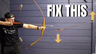 How To Quickly Fix Poor Arrow Flight Traditional archery arrow tuning [upl. by Harness629]