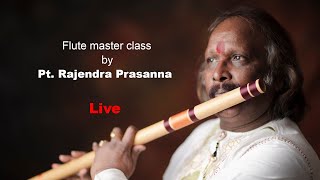 Live Bansuri Flute lesson by Pt Rajendra Prasanna [upl. by Crow]