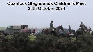 Stag chased until dark at Quantock Staghounds notorious Childrens Meet [upl. by Aenehs]