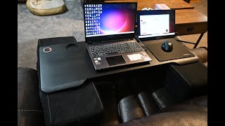 ChristCenteredGamercom Unboxes the Couchmaster Cyboss – Extra Wide Ergonomic Couch Desk [upl. by Osnola]