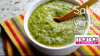 Receta fácil de salsa verde mexicana [upl. by Ertemed]