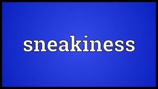 Sneakiness Meaning [upl. by Erait]