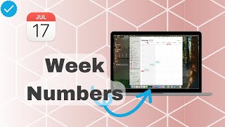 How To Show Week Numbers On Calendar [upl. by Paik350]