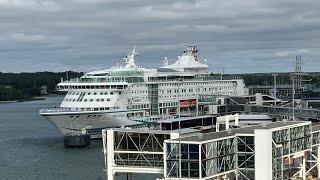 MS Birka Gotland out of traffic in Mariehamn bc of hard wind [upl. by Aniger]