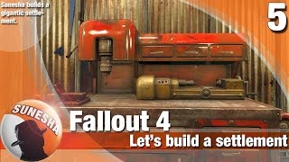 ★ Fallout 4  E05  Floor mat glitch Clipping objects in settlement [upl. by Aenea]