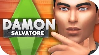 THE SIMS 4  VAMPIRE DIARIES CAS  DAMON SALVATORE — MASTER VAMPIRE [upl. by Catarina]