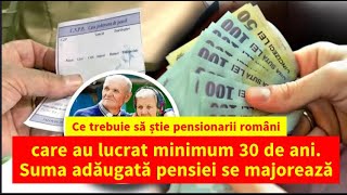 Până în 2025 Ce Se Întâmplă Cu Pensia Dacă Ai Lucrat 30 de Ani [upl. by Rourke]