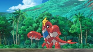 Pokemon Ash Corphish Evolve into Crawdaunt   Powerful of Ash Corphish in Hindi All info Corphish [upl. by Ahtekal]