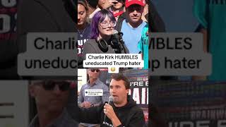 Charlie Kirk HUMBLES Uneducated TRUMP Hater [upl. by Karrie889]