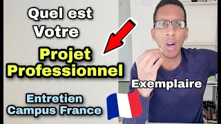 CAMPUS FRANCE  RÉUSSIR SON ENTRETIEN  CEST QUOI VOTRE PROJET PROFESSIONNEL   des exemplaires [upl. by Haik]