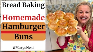 Best Homemade Hamburger Buns Recipe Ever [upl. by Jewett848]