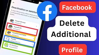 How to Delete an Additional Facebook Profile Facebook Create Another Profile Remove 2024 [upl. by Ahseket168]