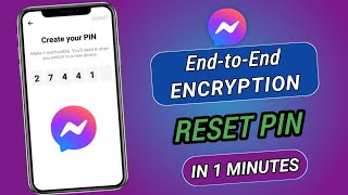 How To Reset End To End Encryption PIN On Messenger  Messenger PIN Reset [upl. by Odnomar]