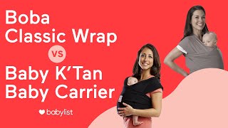 Boba vs Baby Ktan Wrap Comparison  Babylist [upl. by Chapnick]