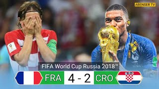 HIGHLIGHTS  FRANCE  42  CROATIA FIFA WORLD CUP FINAL 2018  4k💥 [upl. by Bertelli197]