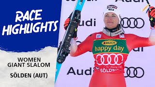 Highlights Women Giant Slalom Solden 2023 I Audi FIS Ski Alpine World Cup [upl. by Hoagland]