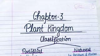 Plant Kingdom 🌱 Class 11 Biology Chapter 3 Handwritten notes video class11 biology notesncert [upl. by Redmond]