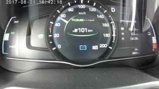 IONIQ ELECTRIC 363km  average 60kmh  PARIS ring road dashboard fast movie [upl. by Ainoval]