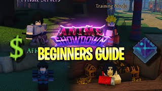 Anime Showdown BEST Beginner Guide  GemsCoinsSkinsRankedSecrets [upl. by Navis]