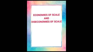 Economies of scale and Diseconomies of scalenotes [upl. by Matland56]