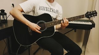 Burzum  Dunkelheit acoustic guitar cover [upl. by Aiekat]