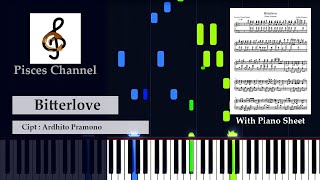 Bitterlove  Ardhito Pramono PIANO TUTORIAL with PIANO SHEET [upl. by Caraviello15]