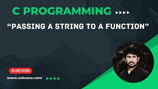 How to Pass a string to a function in C programming [upl. by Auroora517]