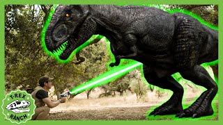 Tiny Dino TRex Shrink Blaster Trouble  🦖🦕 TRex Ranch Dinosaur Videos [upl. by Amalle]