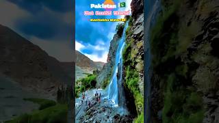 Pakistan Most Beautiful Waterfall  Manthokha Waterfall Kharmang Skardu Gilgit Baltistan abshar [upl. by Amoakuh]