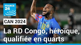 CAN 2024  La RD Congo héroïque bat lEgypte aux tirs au but • FRANCE 24 [upl. by Hamian96]