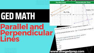 Parallel and Perpendicular Lines  GED Math [upl. by Llednohs]