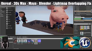 Unreal  3Ds Max  Maya  Blender  Lightmap Overlapping Fix [upl. by Einallem]