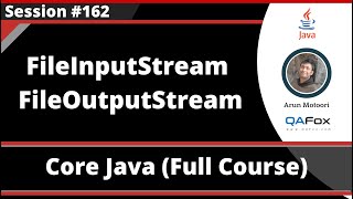 Java  Part 262  FileInputStream and FileOutputStream [upl. by Sihunn]