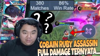 KITA COBAIN RUBY ASSASIN FULL DAMAGE  TERNYATAAA WINRATE 86  MLBB [upl. by Penman]