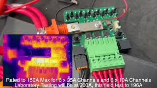 Benchtesting 12 Channel STARpower Digital Switching Board to 196A through 3000W Inverter [upl. by Adniralc]